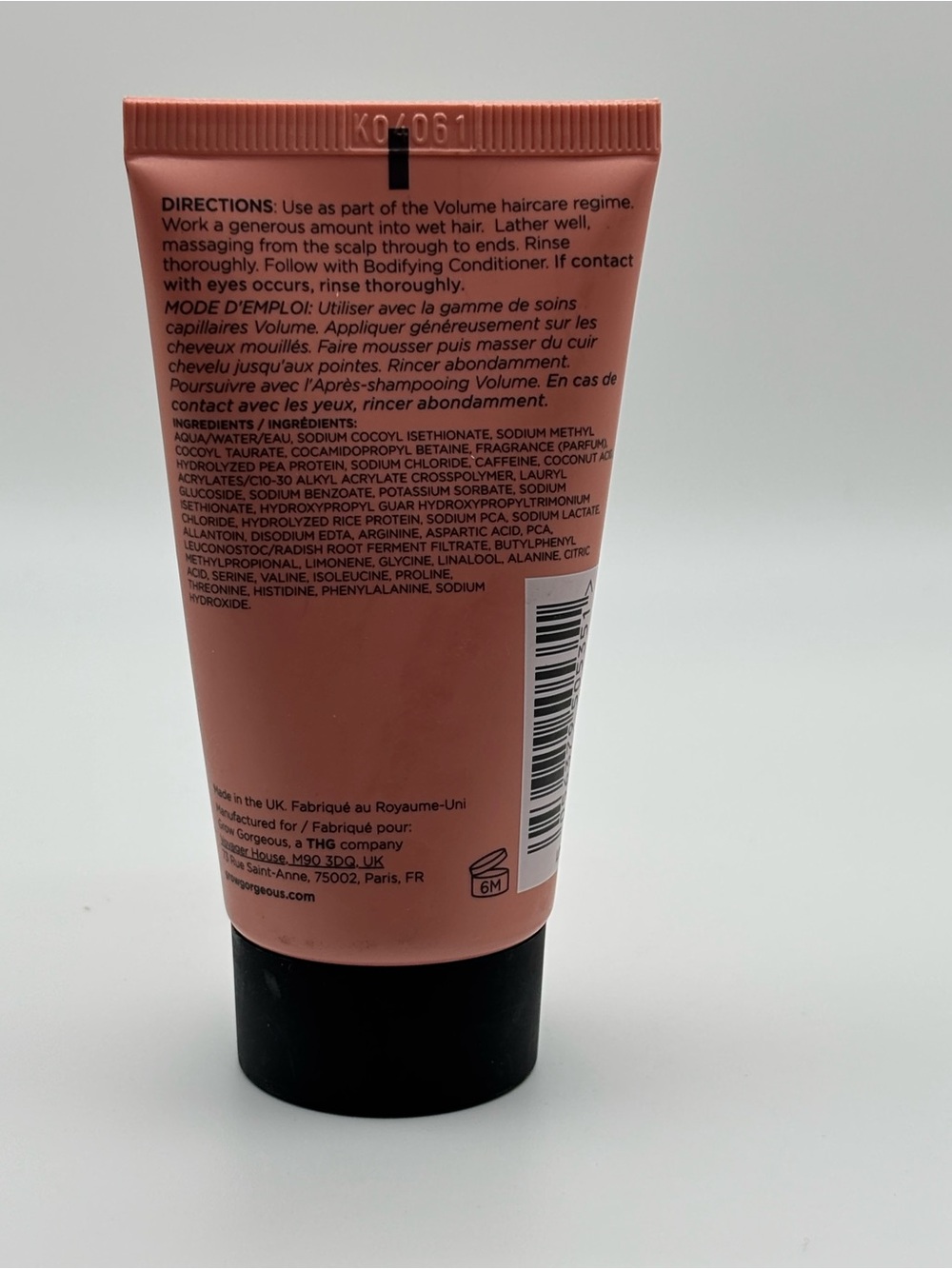 Grow Gorgeous Volume Bodifying Shampoo Travel Size 50ml 1.6 oz New - Picture 4 of 5